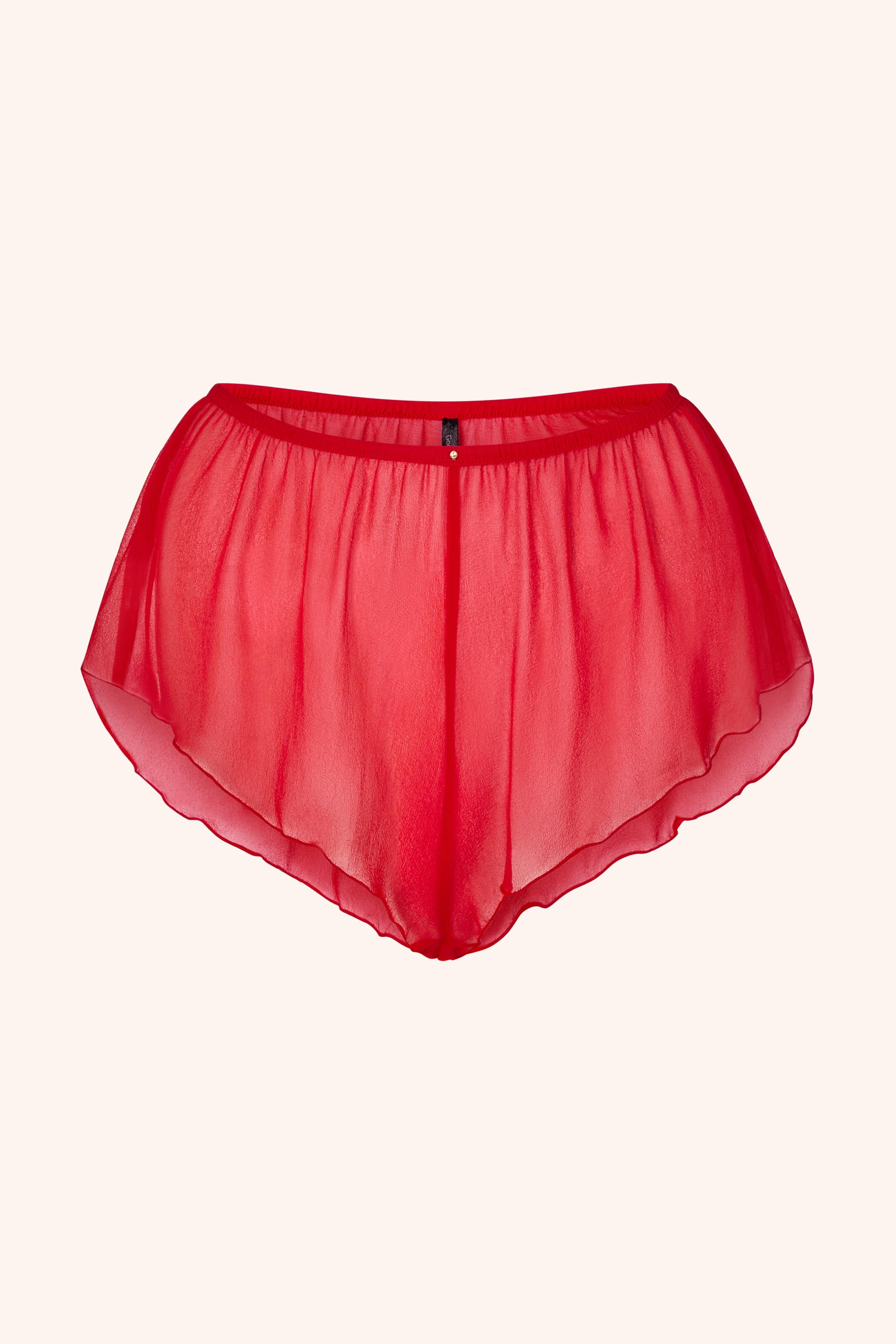 Silk Shorts Red - Image 7
