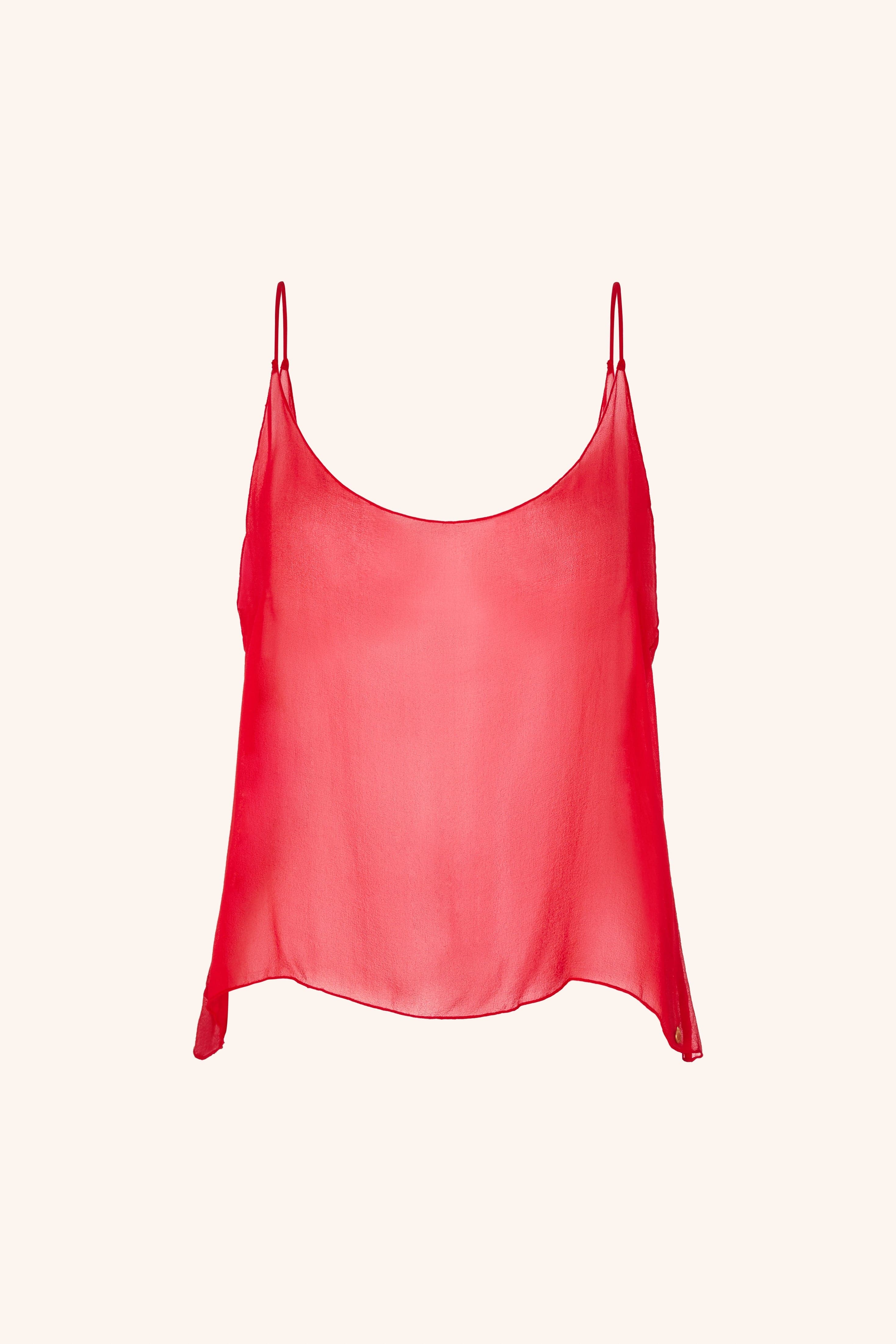 Silk Caraco Red - Image 9