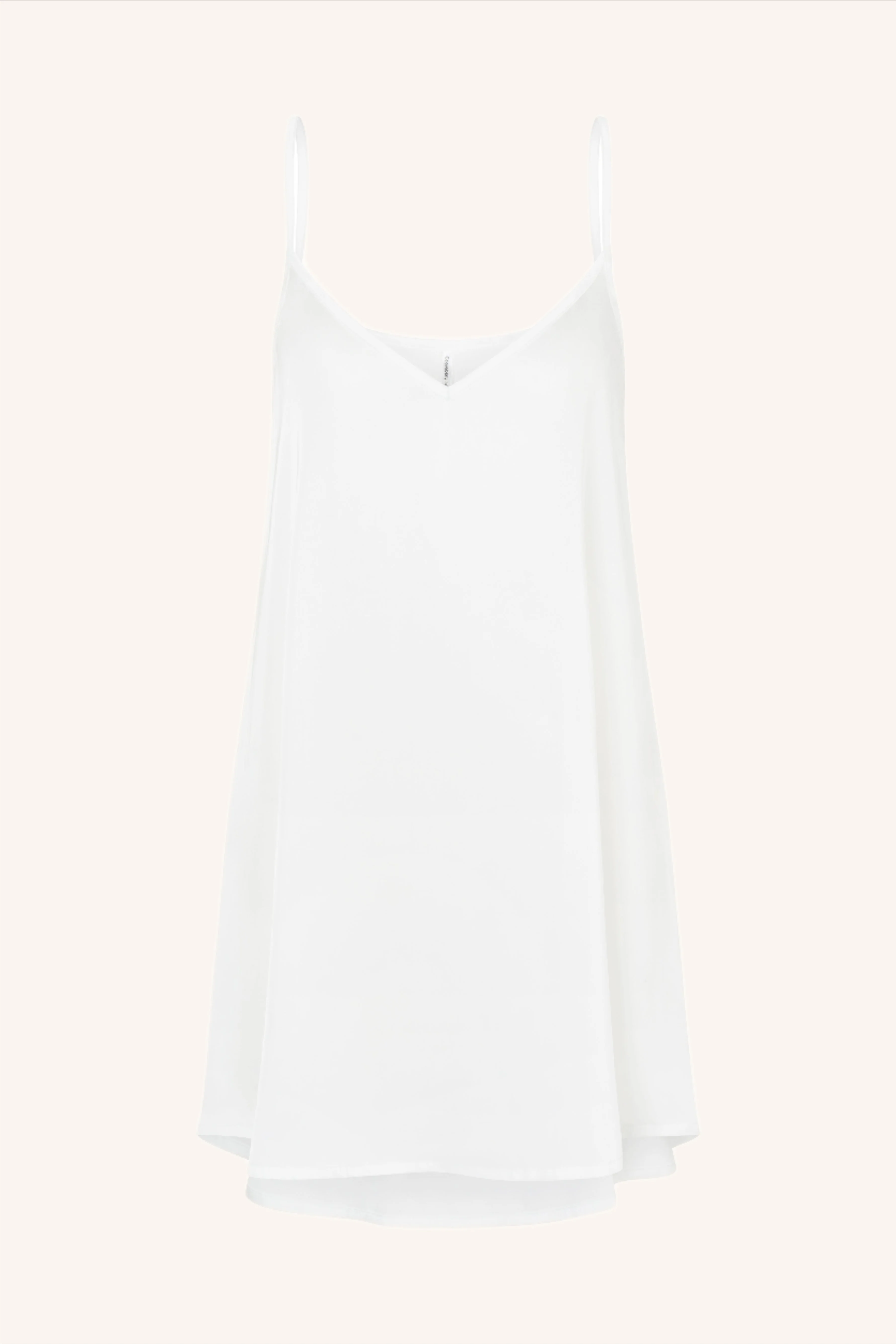 Silk Mini Dress White - Image 6