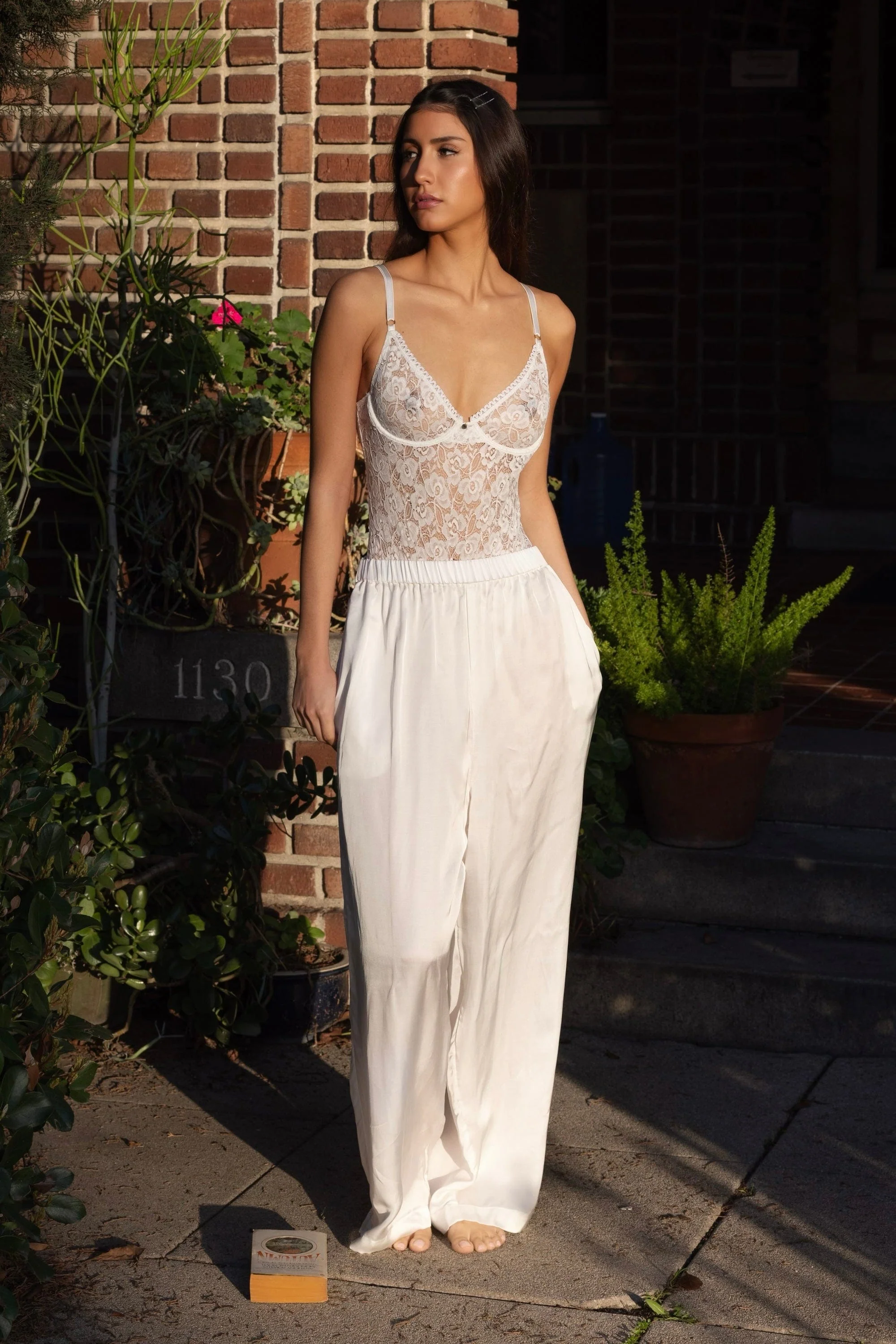 Silk Pants White - Image 4